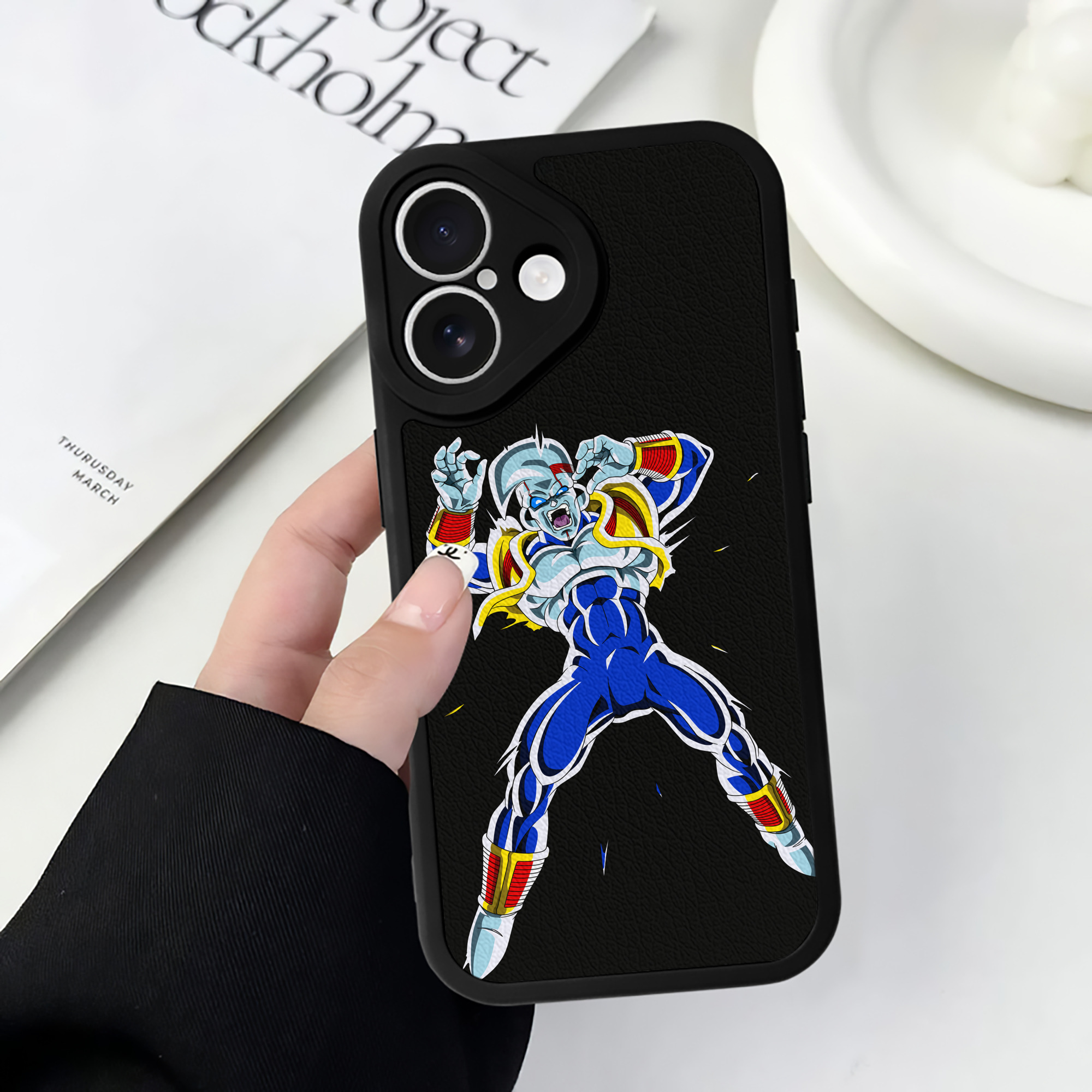 （画像用） ドラゴンボール DRAGON BALL 【iPhone 16シリーズ対応】シリコンスマホケース（レザー調） 材質：シリコン